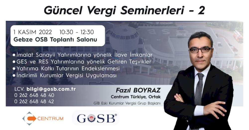 Güncel Vergi Seminerlerimizin 2. Turu Başlıyor